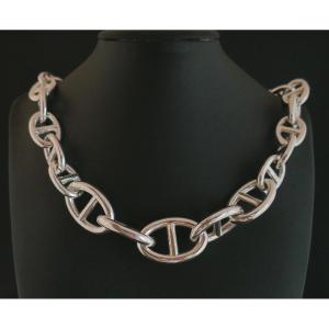 Collier Argent Maille Marine, 168 Grammes.