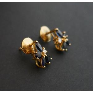 Sapphire And Diamond Earrings