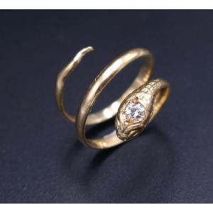 Snake And Diamond Ring.