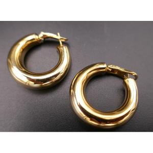 Chaumet Creole Earrings, "anneau" Collection, 18-carat Yellow Gold.