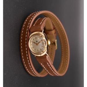 LIP Mini Montre Vintage En Or 18 Carats. Excellent état.