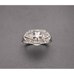 Diamond Ring, Art Deco Period.