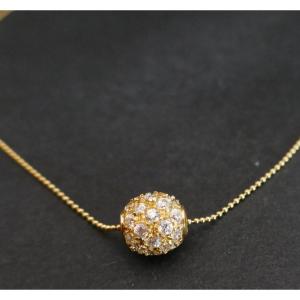 Pendant And Chain In 18k Gold.