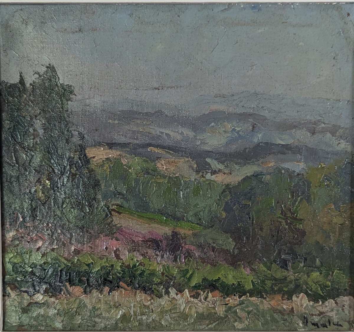 Albert Malet. Moulineaux Landscape. Rouen School.