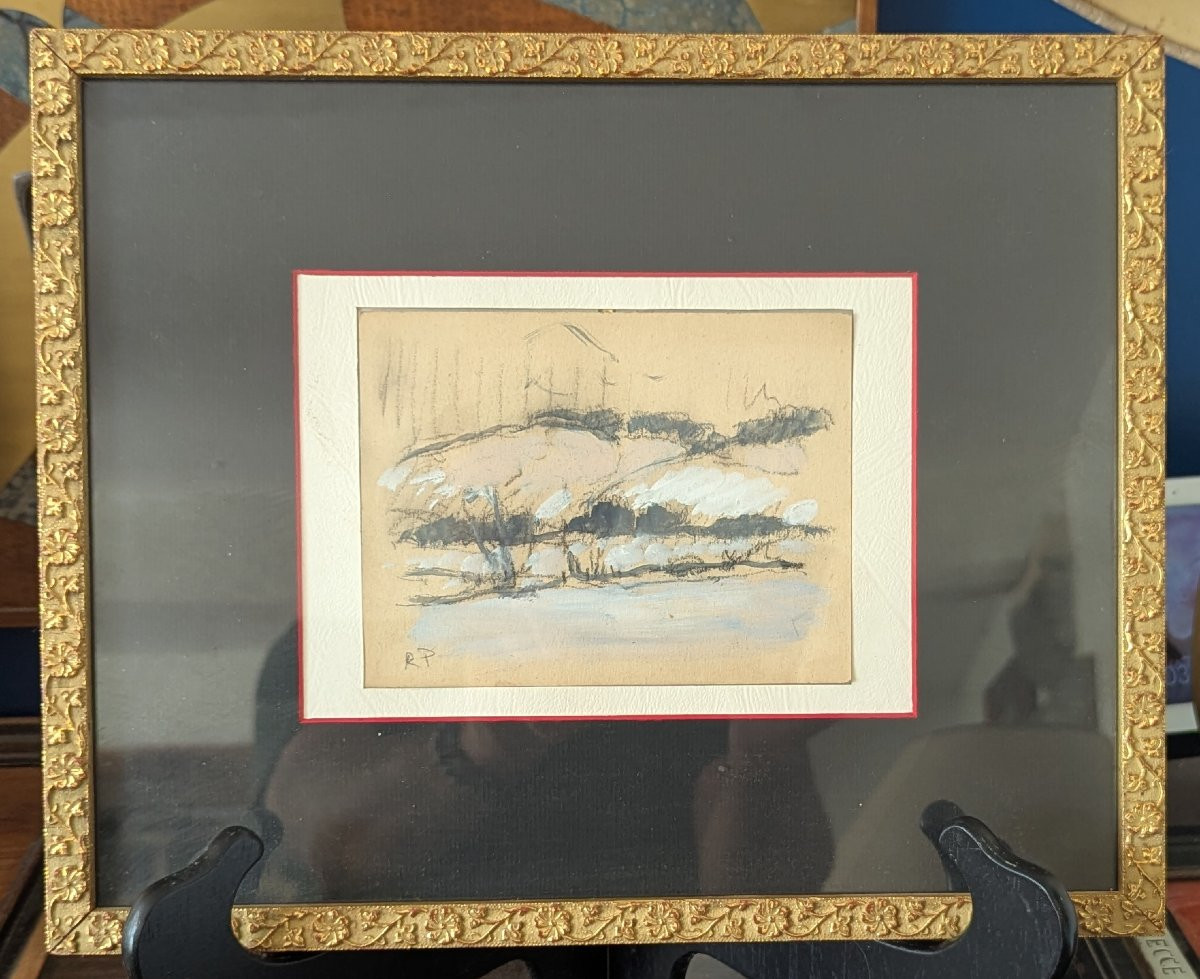 Robert Antoine Pinchon . Paysage d hiver. Ecole de Rouen.-photo-4