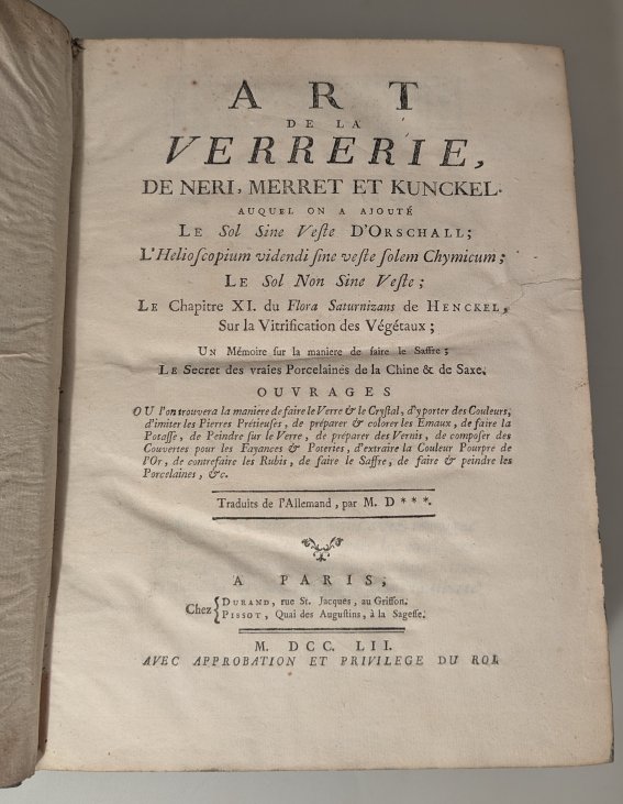 Art Of Glassmaking By Neri, Merret And Kunckel 1752.-photo-3