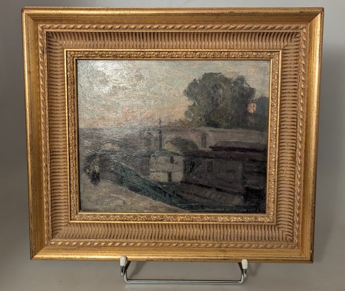 Le pont Marie. Henri Bernard CALVET.-photo-2