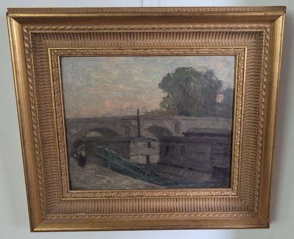 Le pont Marie. Henri Bernard CALVET.-photo-3
