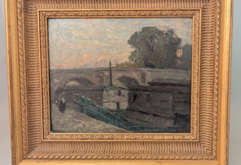 Le pont Marie. Henri Bernard CALVET.-photo-4