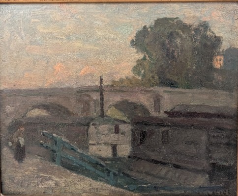 Le pont Marie. Henri Bernard CALVET.