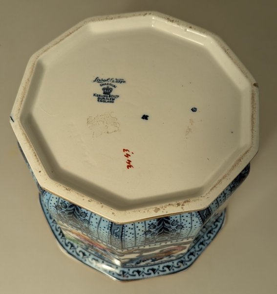 Cache pot. Losol Ware. Shangai.-photo-2