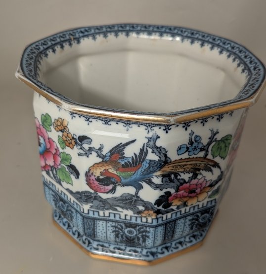 Cache pot. Losol Ware. Shangai.-photo-3