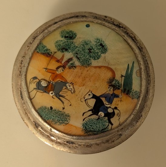 Silver And Mother-of-pearl Pill Boxes. Persia.-photo-3