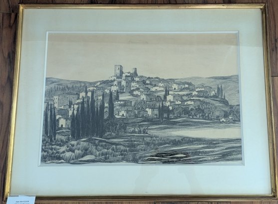 Jean Mayodon. (1893.1967). Dessin au crayon noir.-photo-2
