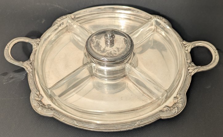 Silver-plated Presentation Dish. Maison Gallia.-photo-2