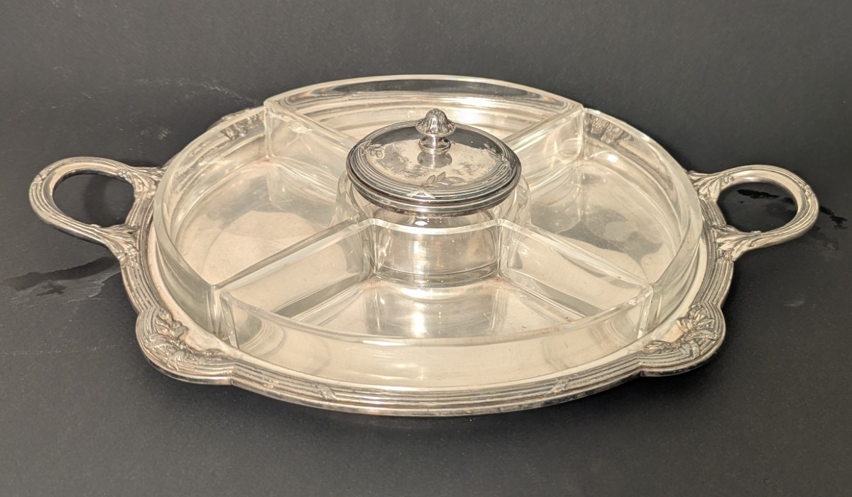 Silver-plated Presentation Dish. Maison Gallia.