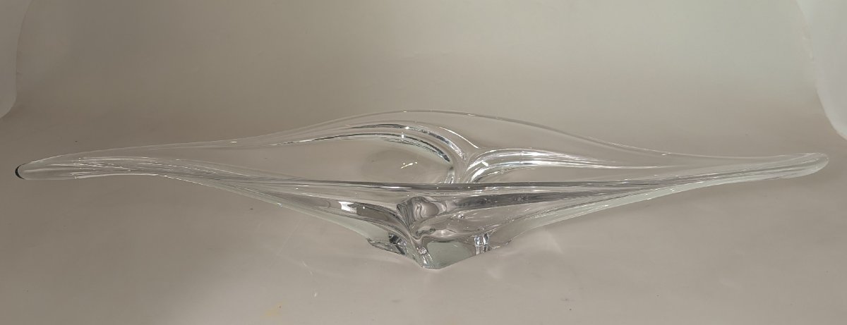 Crystal Fruit Bowl. Art Vannes Le Chatel.-photo-3