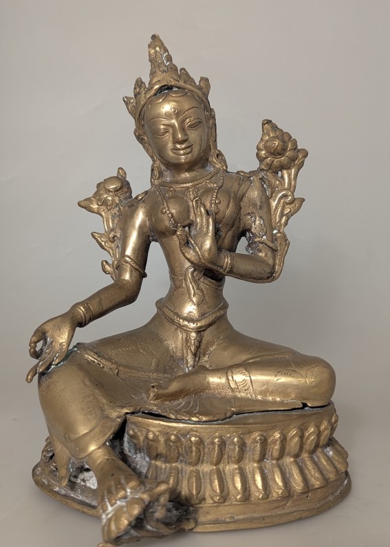 Statuette Of Tara. Bronze. Tibet