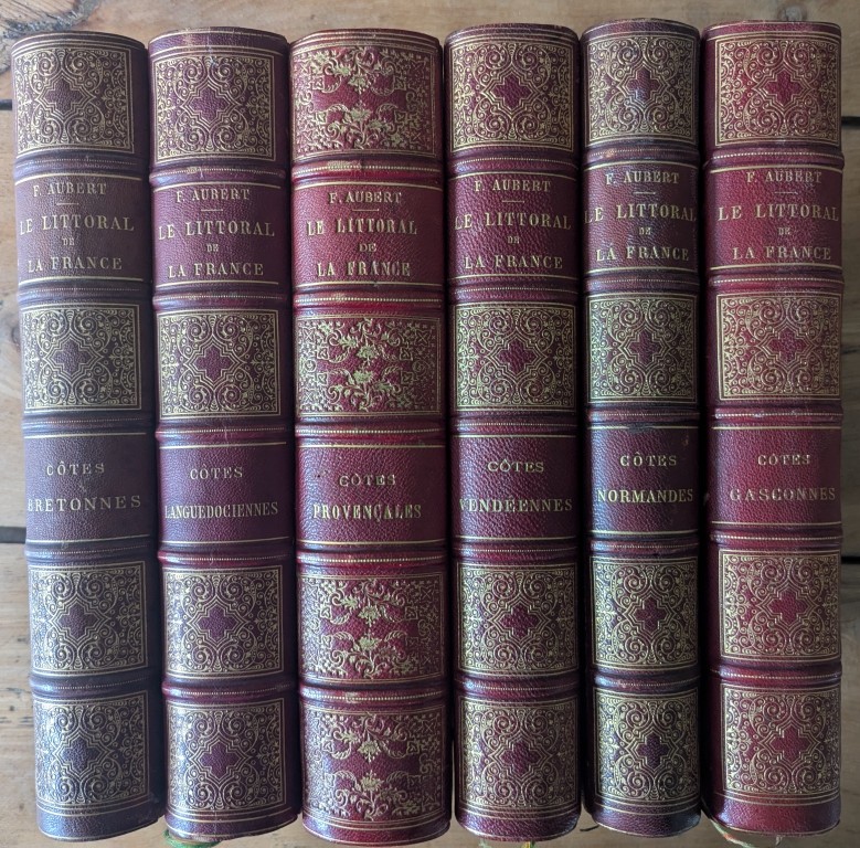 The Coastline Of France. Ch-f Aubert. 6 Volumes