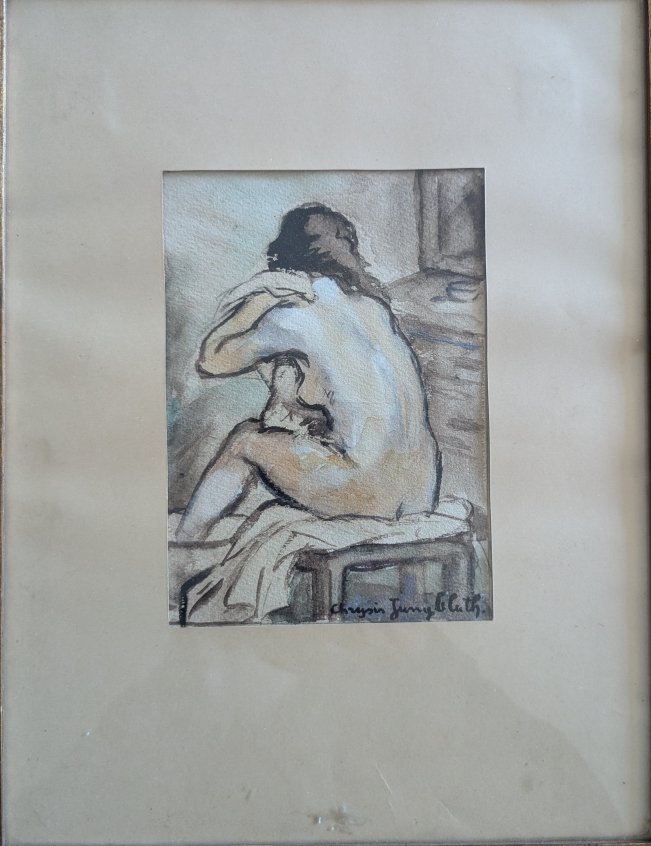 Chrysis Jungbluth. The Model. Gouache-photo-3
