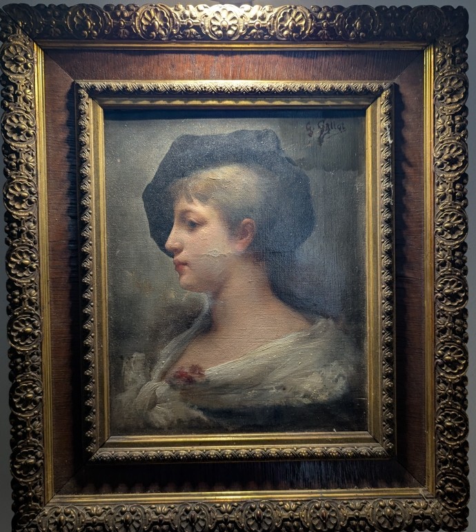 Woman In Profile. Georges Callot. Oil On Canvas