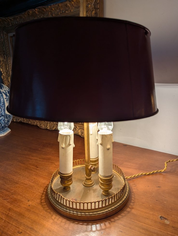 Lampe bouillote . Bronze.-photo-4