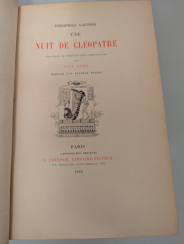 A. Rassenfosse. Une nuit de Cleopatre. T.Gautier. 1894.-photo-3