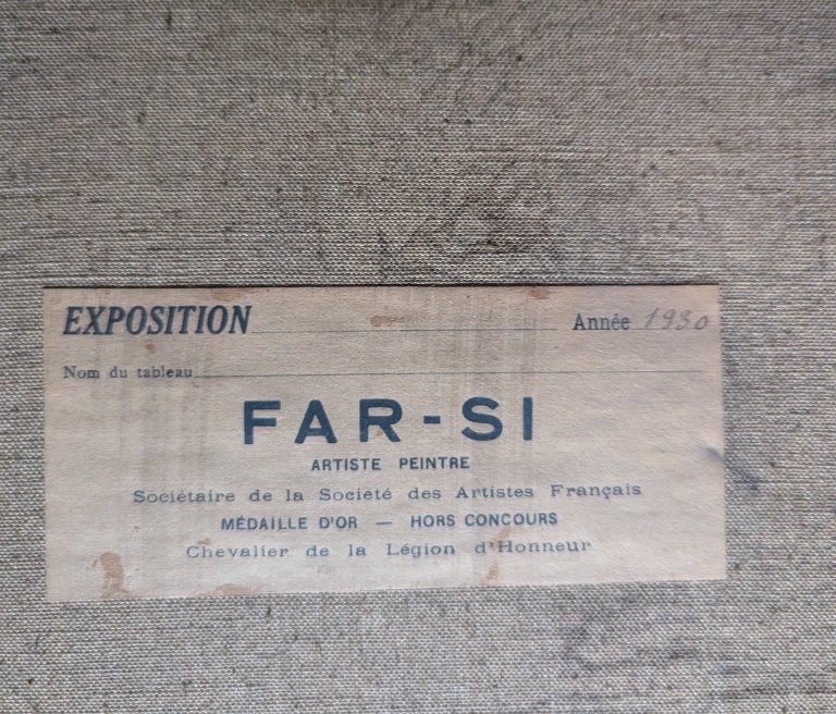 Vase Of Flowers With An Elephant. Far-si, Said Georges Farcy.-photo-2