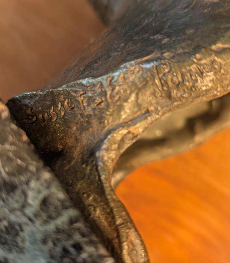 Fauna. Bronze Bust. Germaine Oury-desruelles.-photo-1