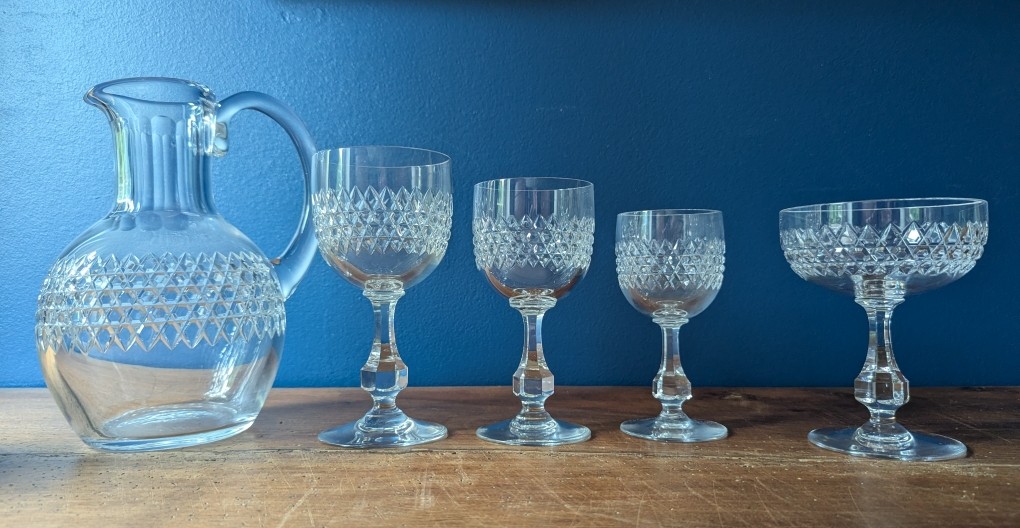 Baccarat Glassware Service. 48 Pieces. Lucculus Pattern.