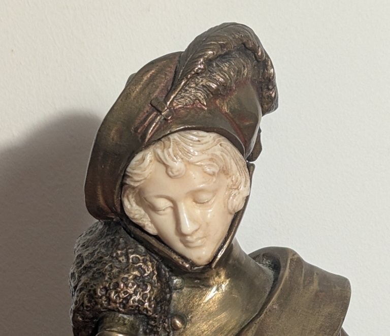 Dominique Alonzo. Bronze chryséléphantin.-photo-2