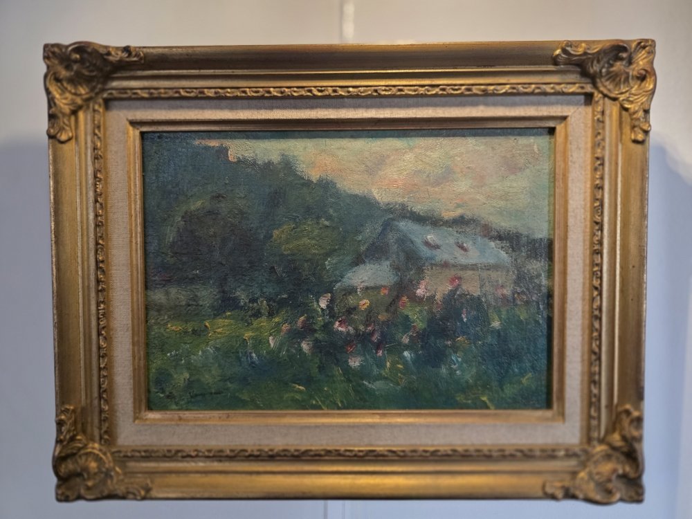 Maurice Vaumousse. Ecole de Rouen. Huile sur panneau.-photo-4