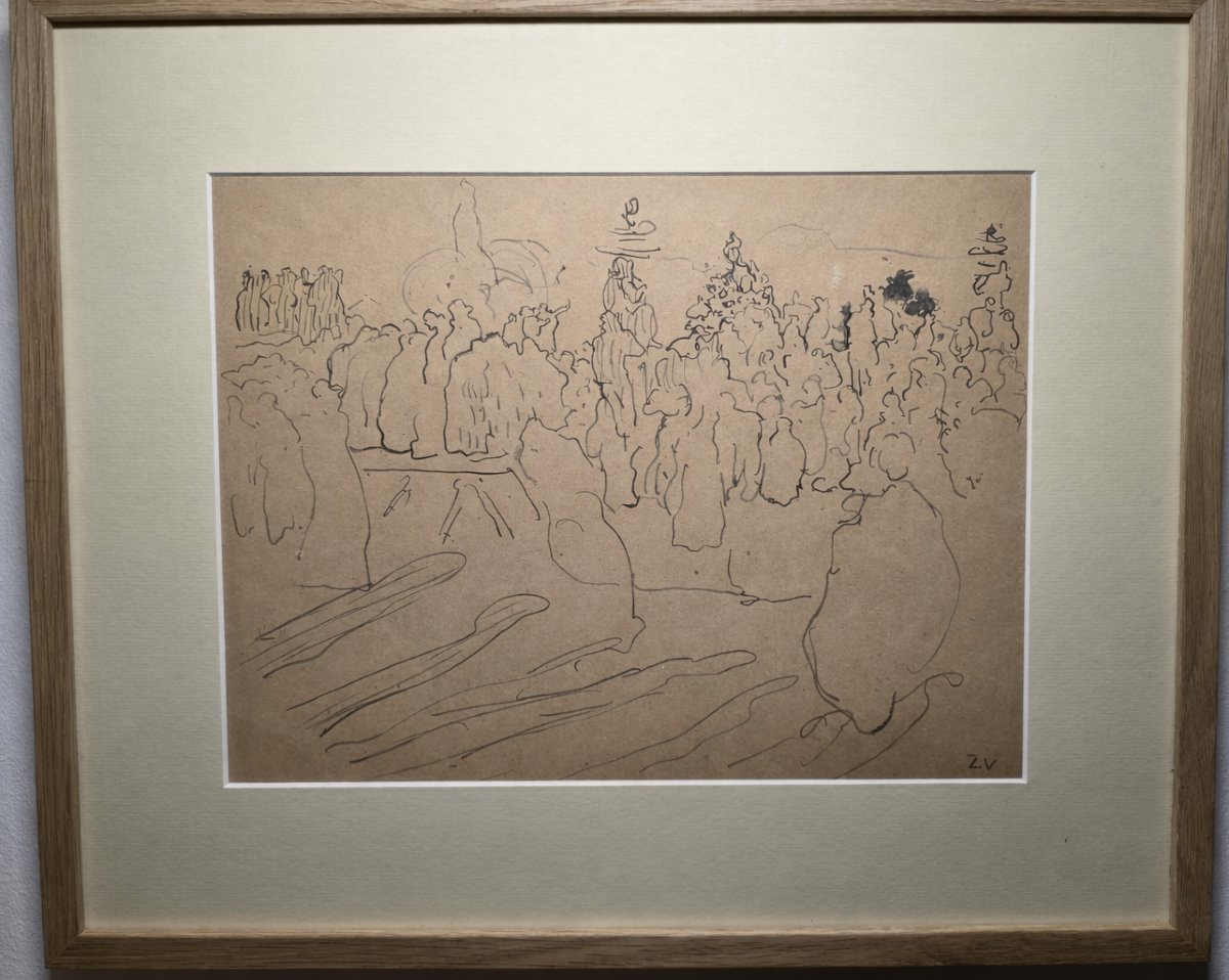 Louis Valtat. Ink Drawing.-photo-3