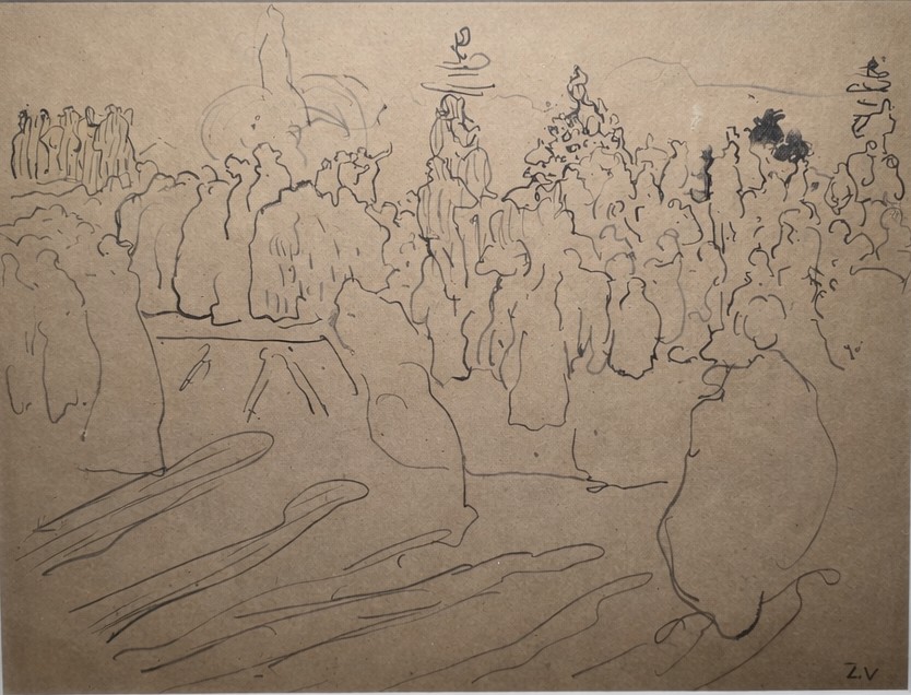 Louis Valtat. Ink Drawing.