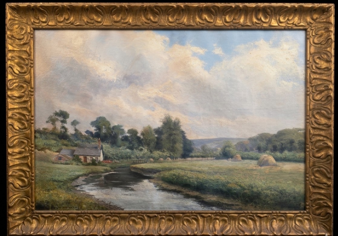 André Paul Leroux. (1870-1950). The Durdent Valley. Oil On Canvas.