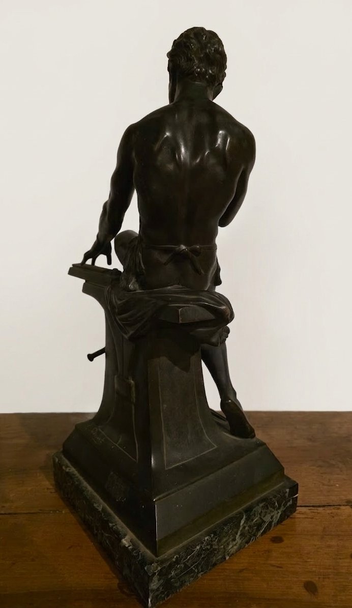 Edouard Drouot. Large Bronze Sculpture.-photo-3