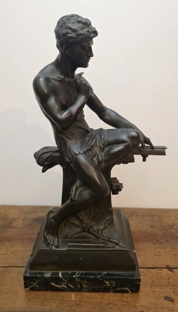 Edouard Drouot. Large Bronze Sculpture.-photo-4