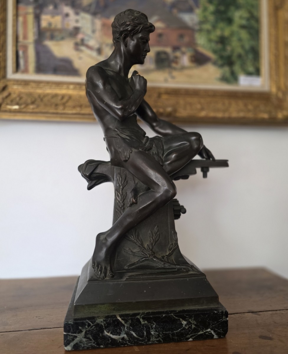 Edouard Drouot. Grande sculpture bronze.