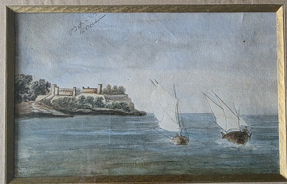 Gouaches 19 ème formant pendant-photo-2