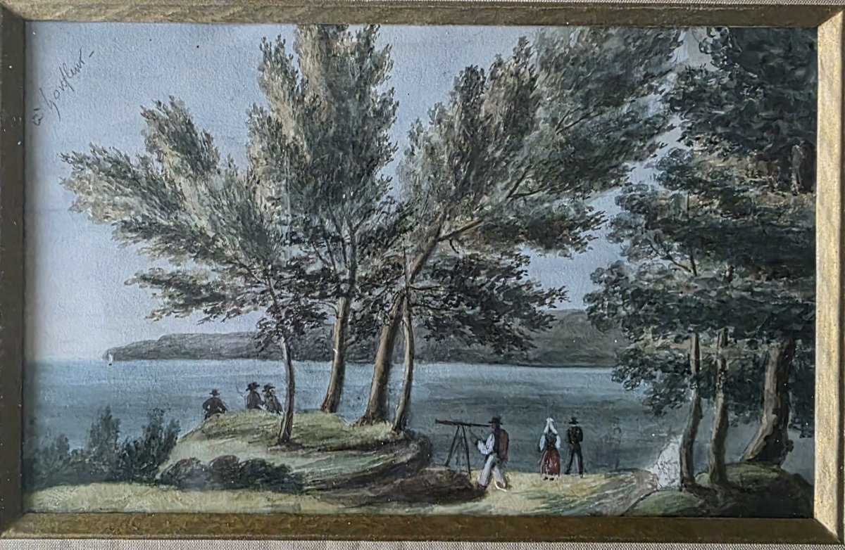 Gouaches 19 ème formant pendant-photo-3