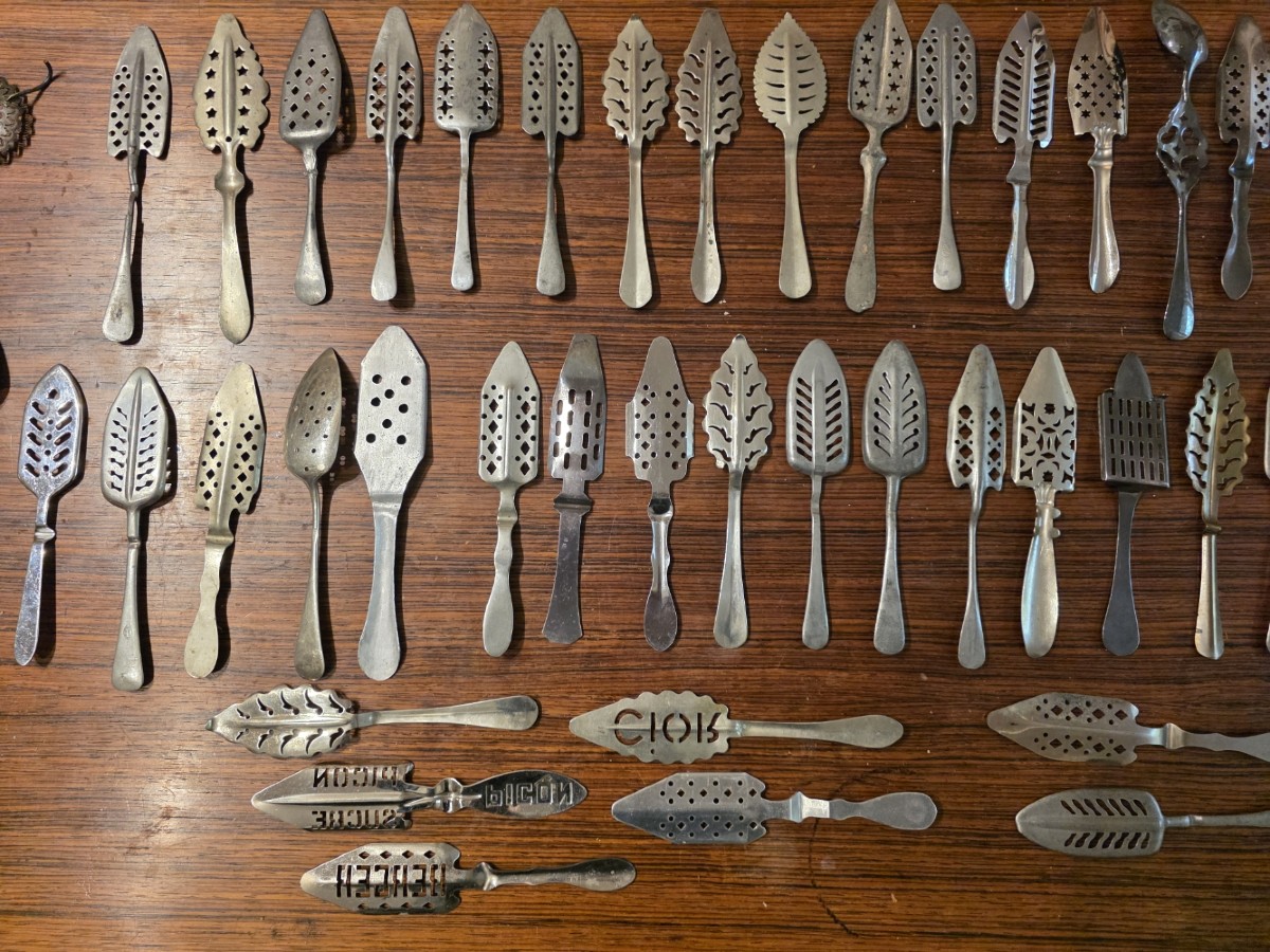 Cuillères à absinthe. Ensemble de 50 pièces.-photo-2