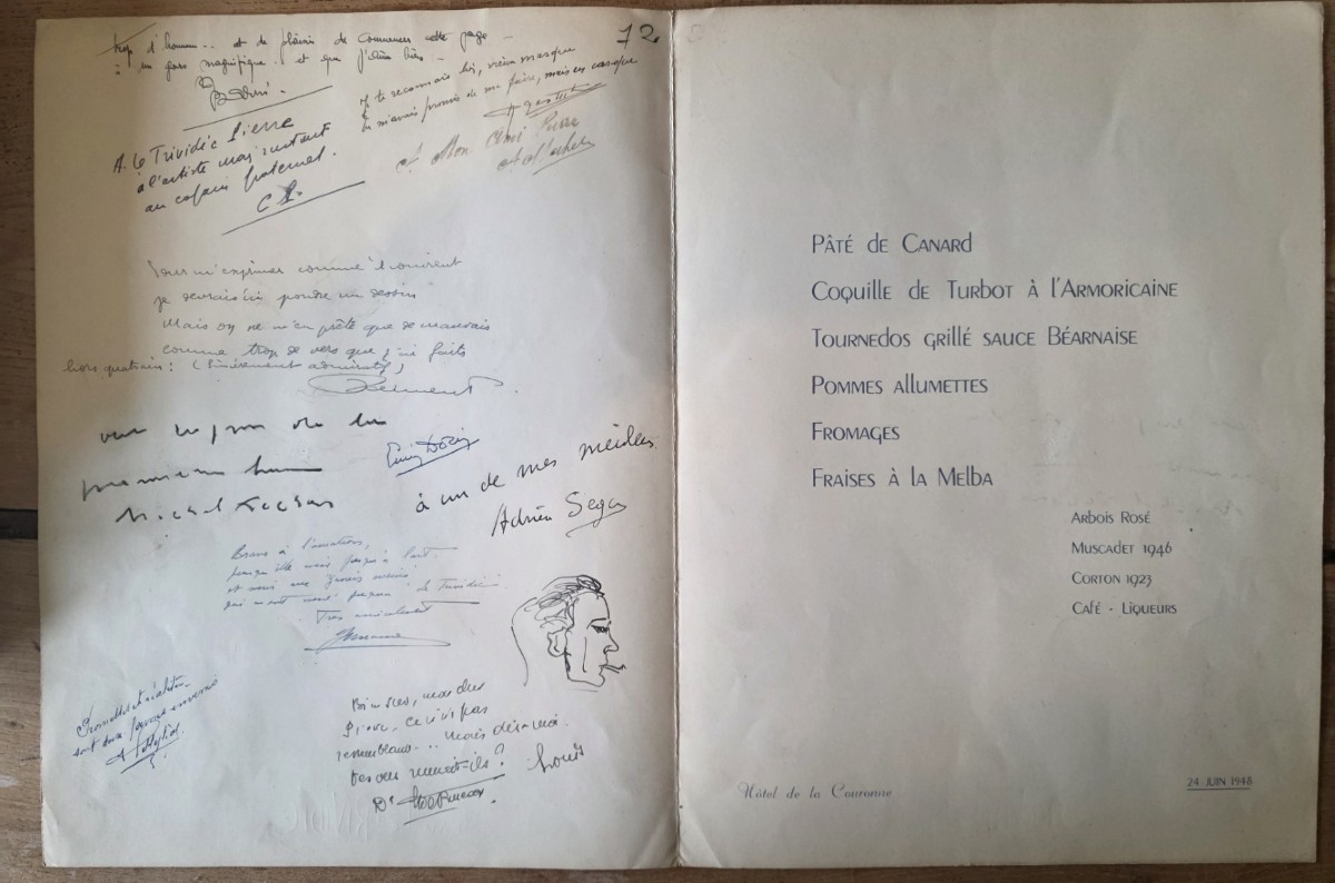 Pierre le Trividic. (Ecole de Rouen). Projets d'affiche pour la croisière bleue 1948-photo-1