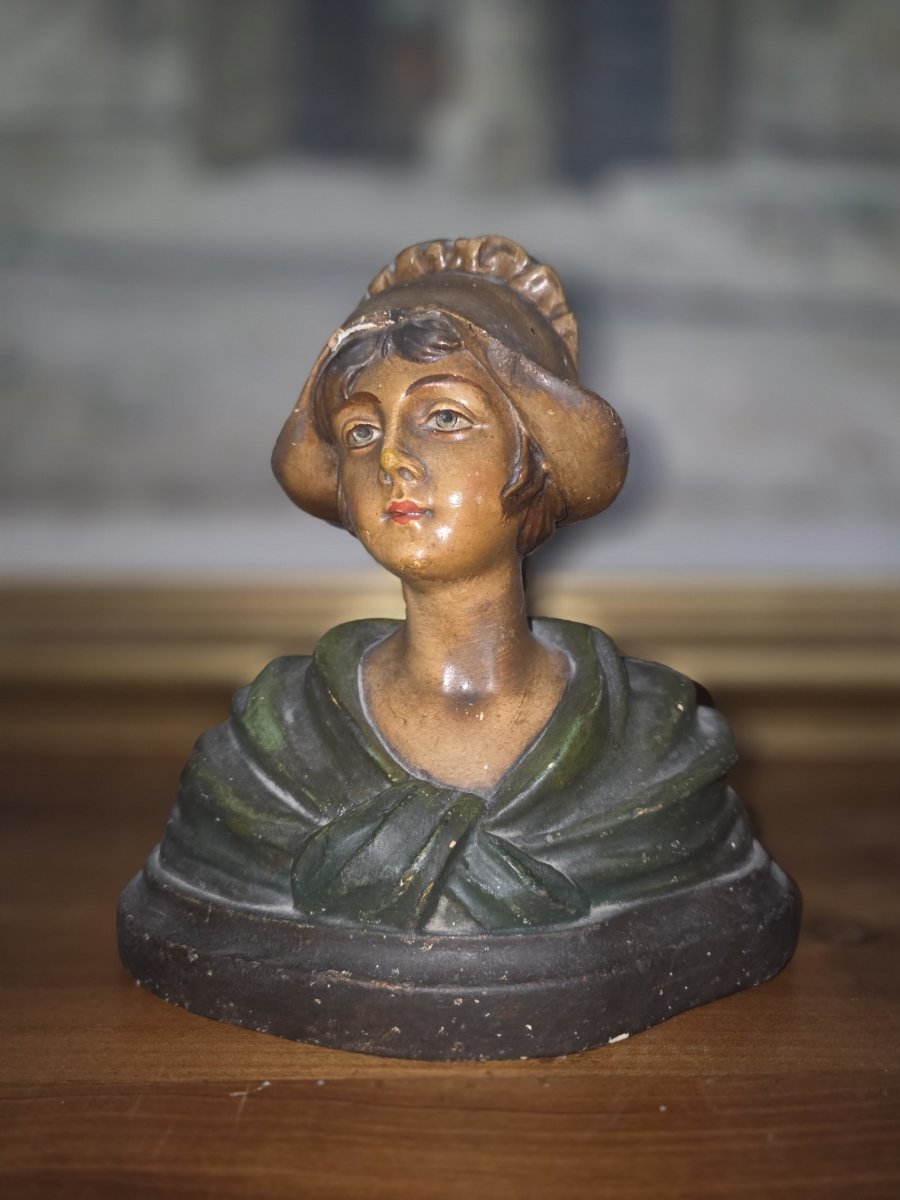 Plaster Bust. 1900-photo-3