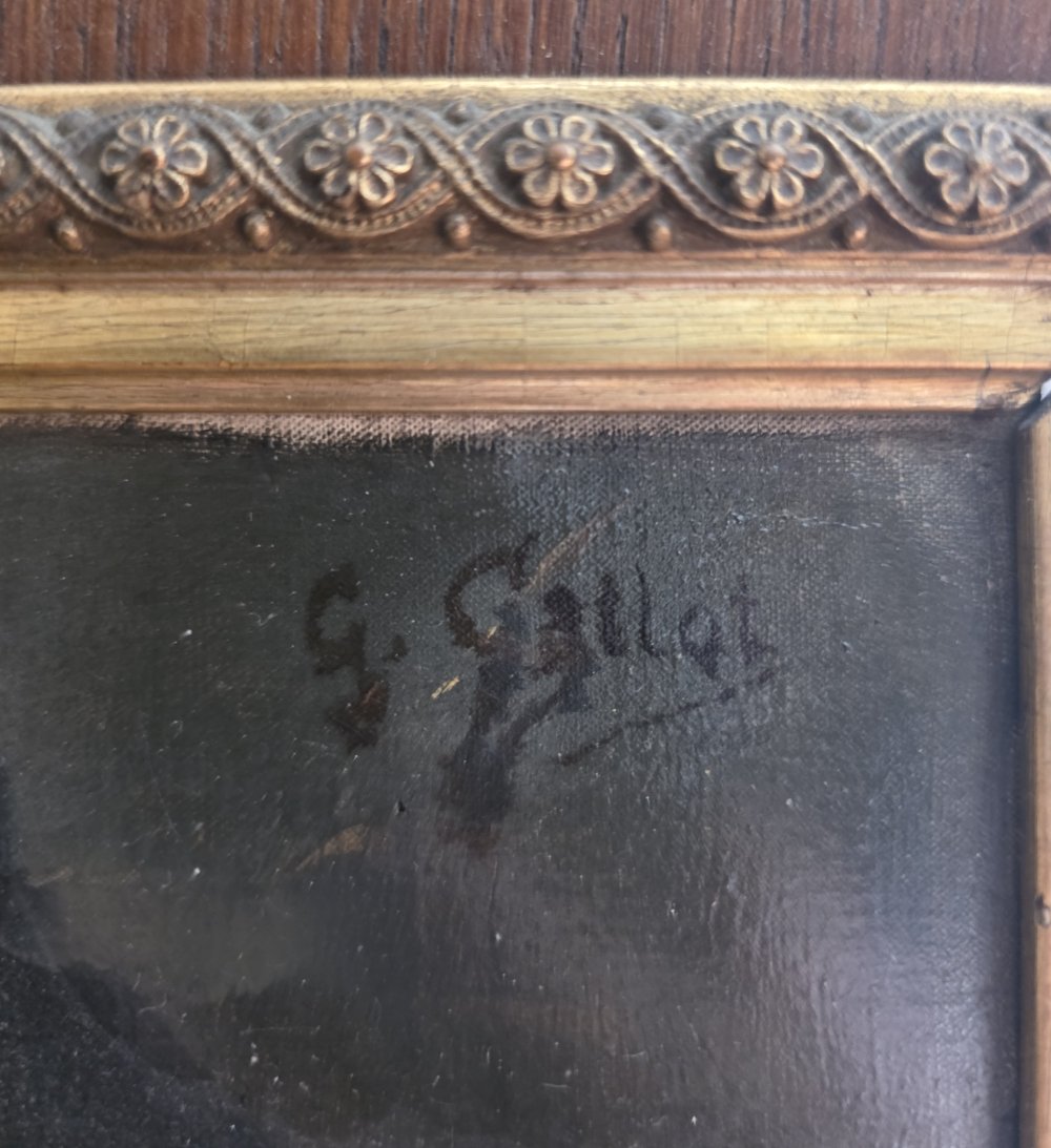 G.Callot. Portrait d'élégante au chapeau.-photo-3