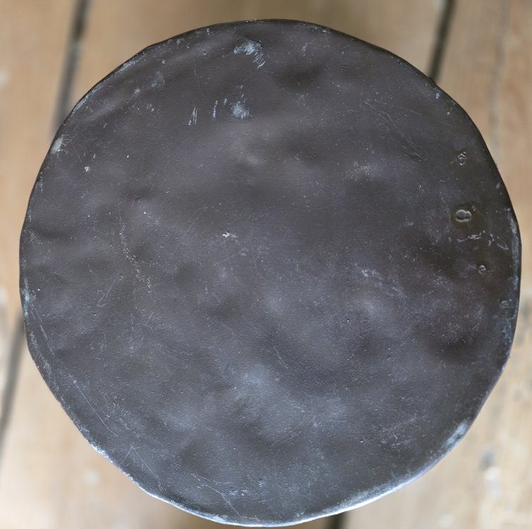 Pair Of Painted Sheet Metal Plant Pots-photo-1