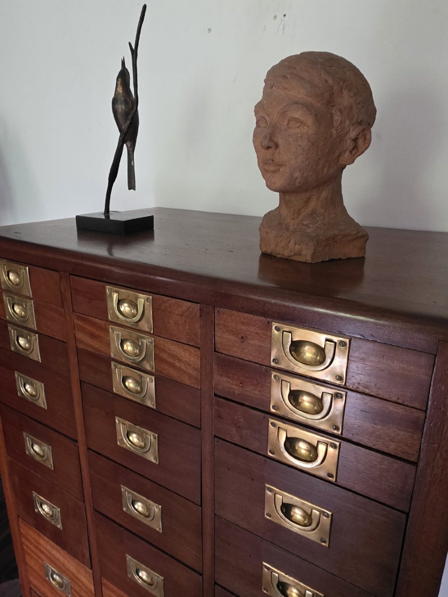 Mahogany Marine Cabinet.-photo-2