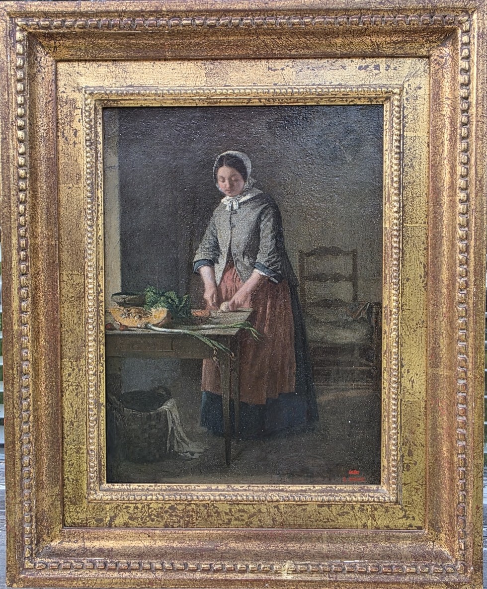 Louis Alexandre Dubourg. 1821.1891. The Cook. Oil On Canvas.