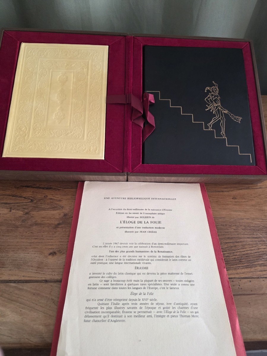 Erasme. Eloge de la folie. Union latine d'édition. 1967.