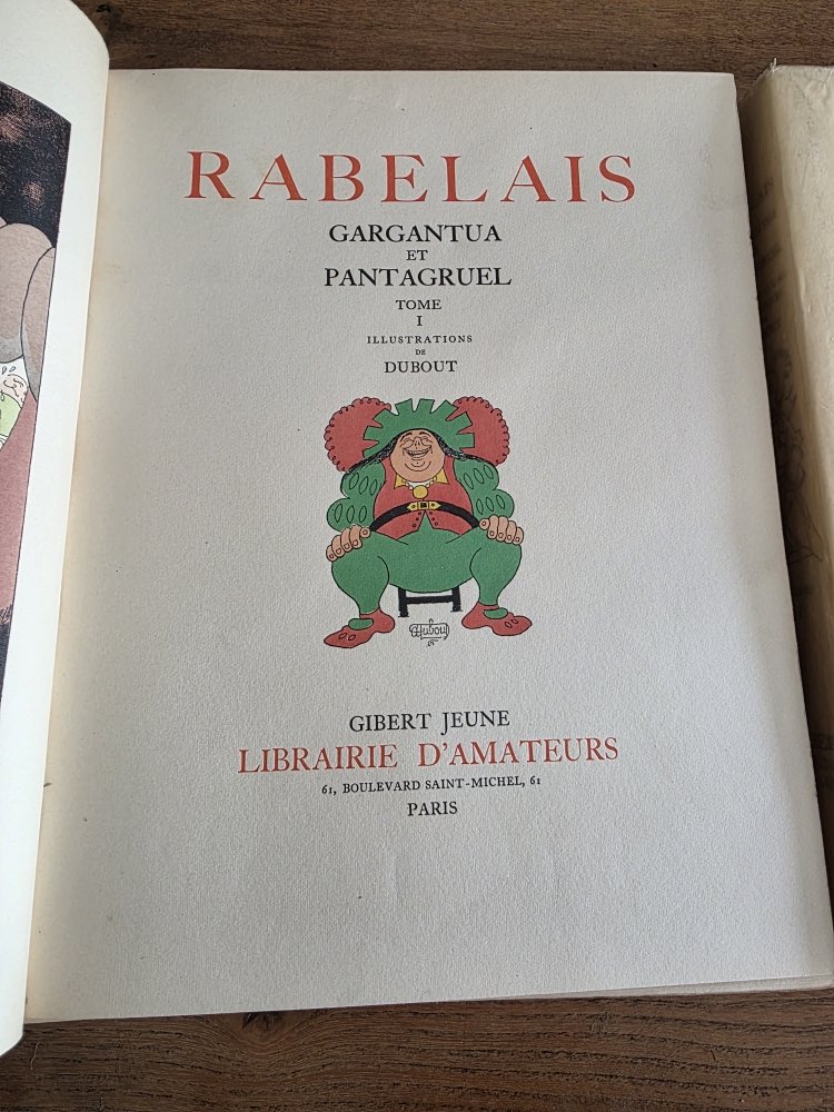 Rabelais. Gargantua et Pantagruel. Illustrés par Dubout. 1954.-photo-2