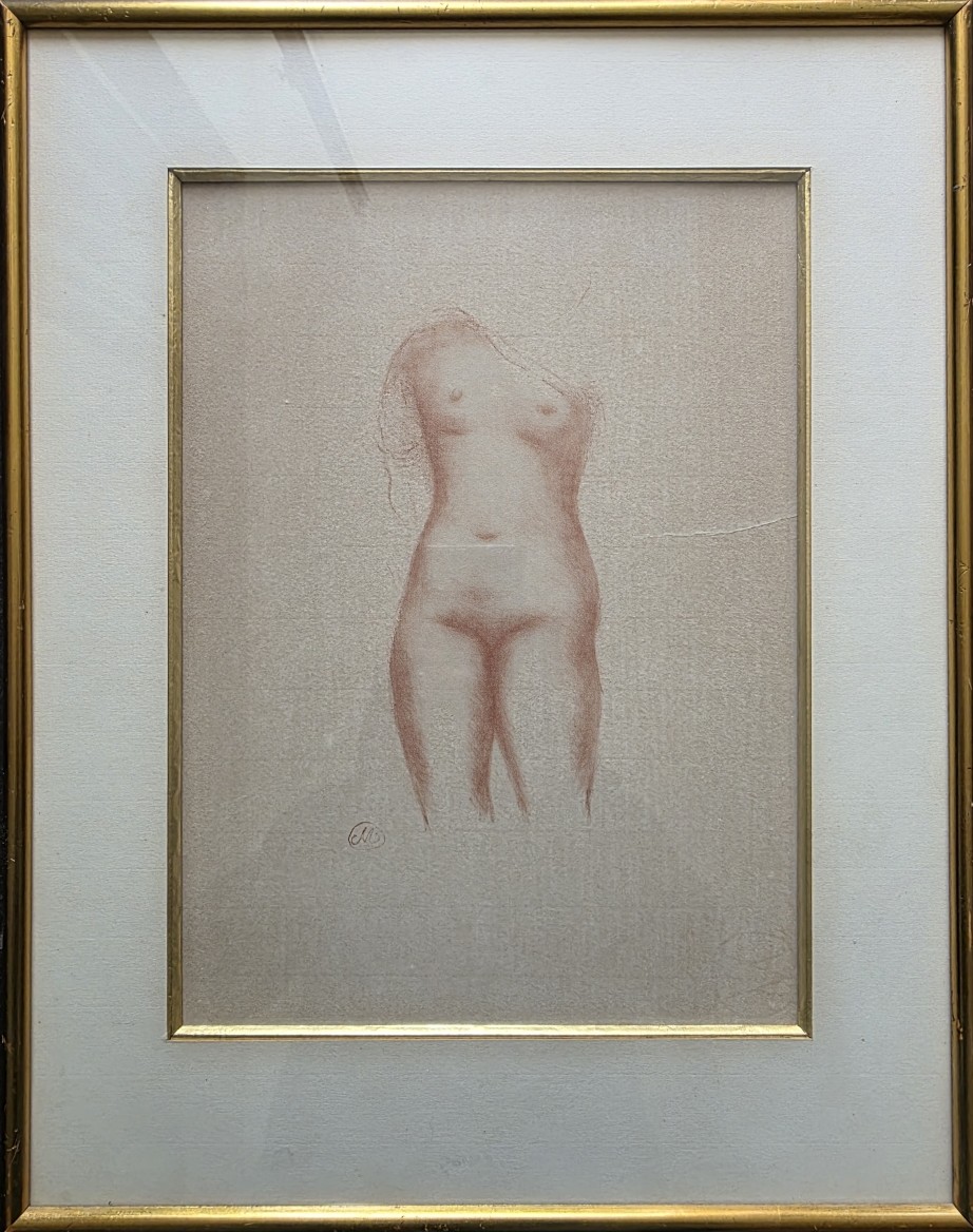 Aristide Maillol. 2 lithographies façon sanguine.-photo-1